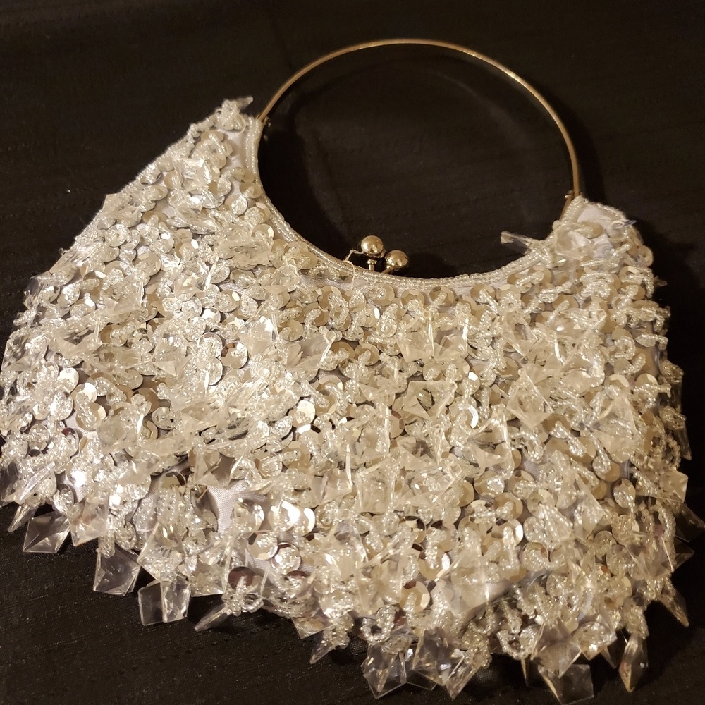 Handmade Crystal Beaded Handbag